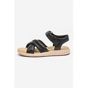 Sandale de piele cu velcro