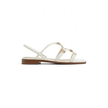 Sandale de piele ecologica cu barete multiple Bychan