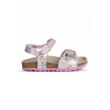 Sandale de piele ecologica cu unicorn