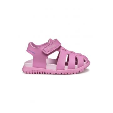Sandale de piele ecologica cu velcro