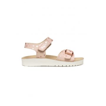 Sandale de piele ecologica cu velcro