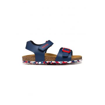 Sandale de piele ecologica cu velcro
