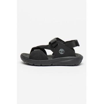 Sandale de piele ecologica cu velcro Motion Dune