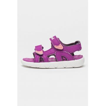 Sandale de piele ecologica cu velcro Perkins Row