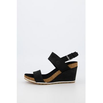 Sandale de piele intoarsa - cu platforma Capri Sunset