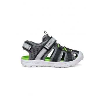 Sandale din material textil cu velcro