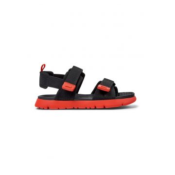 Sandale din material textil cu velcro