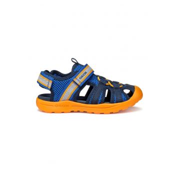 Sandale din material textil cu velcro