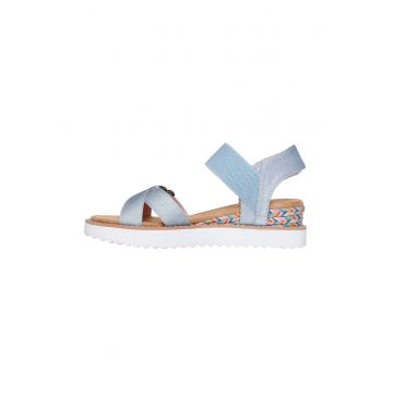 Sandale din material textil cu velcro Miss