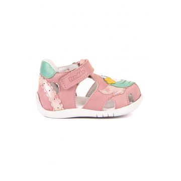 Sandale din piele cu aplicatie cu unicorn