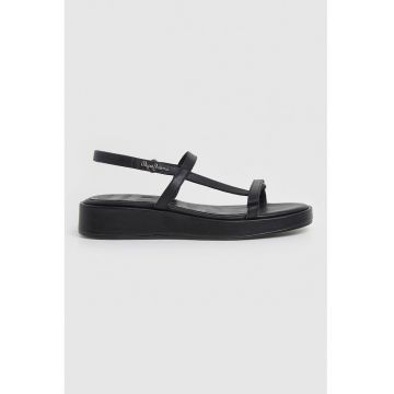 Sandale din piele cu velcro