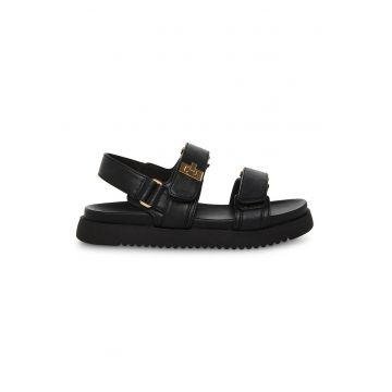 Sandale din piele ecologica cu inchidere velcro