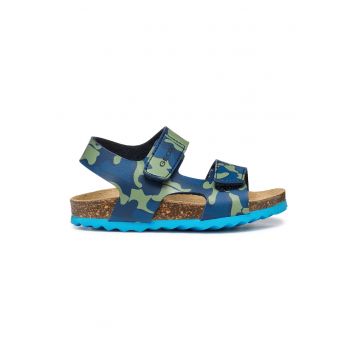 Sandale din piele ecologica cu velcro