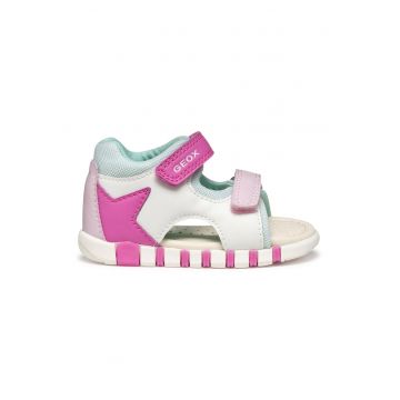 Sandale din piele ecologica cu velcro