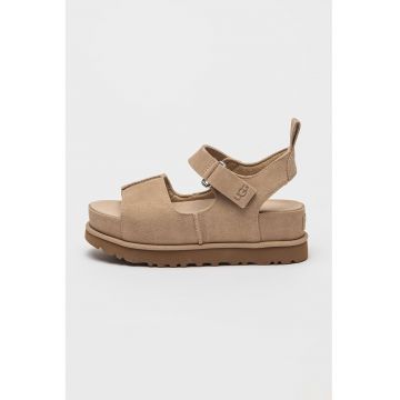 Sandale din piele intoarsa cu velcro Goldenstar