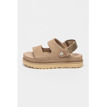 Sandale din piele intoarsa cu velcro Goldenstar