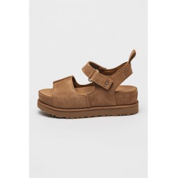 Sandale din piele intoarsa cu velcro Goldenstar