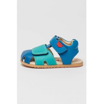 Sandale fisherman de piele cu velcro