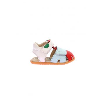 Sandale fisherman de piele cu velcro