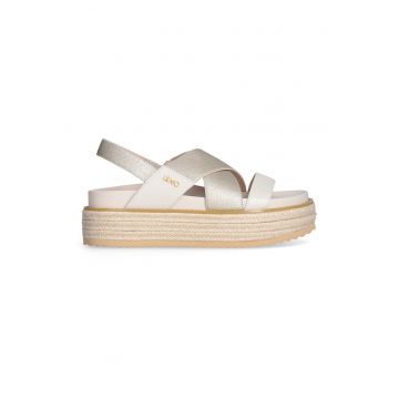 Sandale flatform cu barete incrucisate
