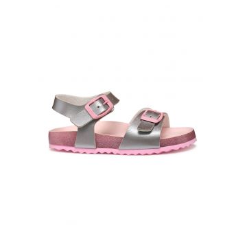 Sandale flatform cu catarama