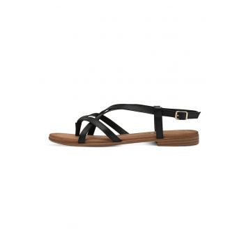 Sandale flatform din piele