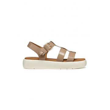 Sandale joase gladiator din piele ecologica cu platforma