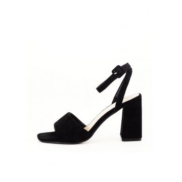Sandale negre cu toc BL6522 131 11137 - Negru