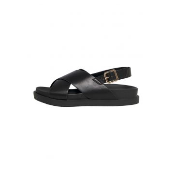 Sandale slingback cu talpa plata