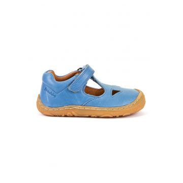Sandale unisex din piele cu inchidere velcro