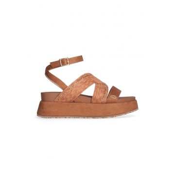 Sandale wedge cu strasuri