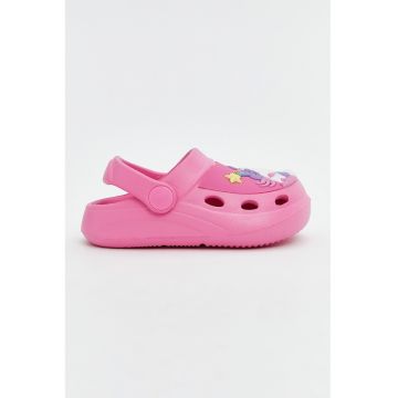 Saboti cu model grafic - Roz