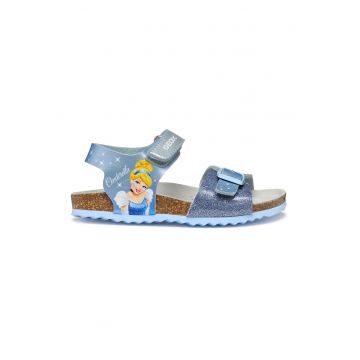 Sandale cu imprimeu si velcro