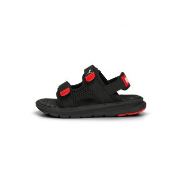 Sandale cu inchidere velcro si logo Evolve