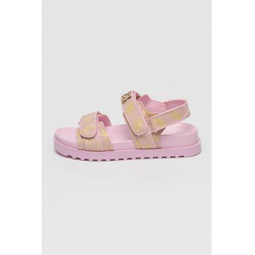 Sandale cu logo si velcro