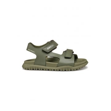 Sandale cu velcro si logo discret