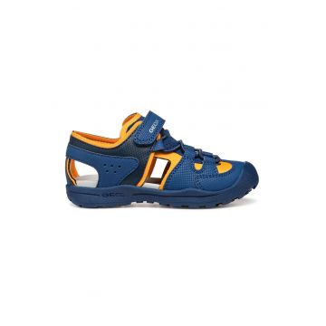 Sandale cu velcro si model colorblock Veniett