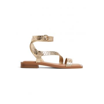 Sandale de piele cu talpa plata Gurugar