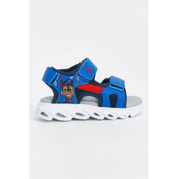 Sandale de piele ecologica cu velcro