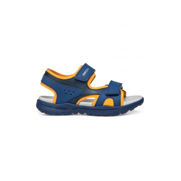 Sandale de piele ecologica si material textil Vaniett