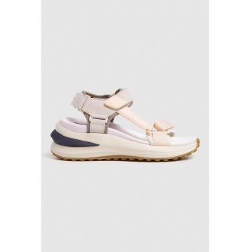 Sandale de piele intoarsa si material textil cu velcro