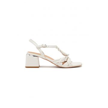 Sandale din piele cu barete impletite Barnard