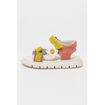 Sandale din piele intoarsa cu velcro