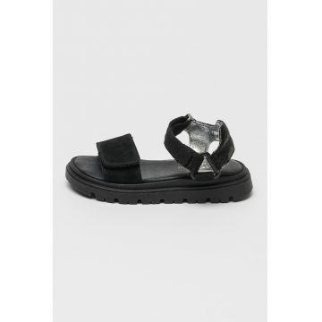 Sandale din piele intoarsa cu velcro