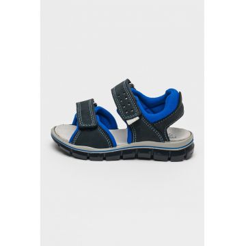 Sandale din piele intoarsa cu velcro