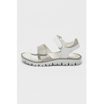 Sandale din piele si piele ecologica cu velcro