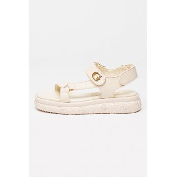 Sandale flatform cu velcro