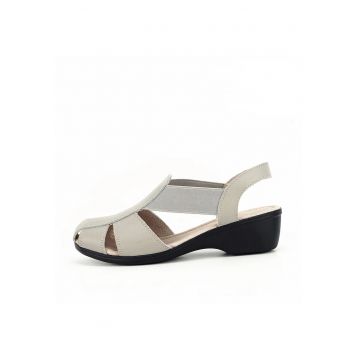 Sandale gri din piele naturala Codruta M5 2434