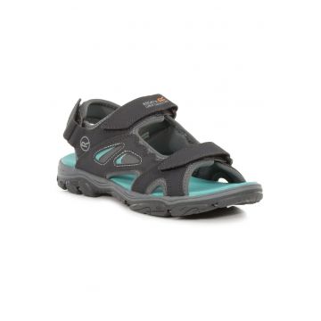 Sandale pentru dama  sintetic - inchidere Velcro - gri -