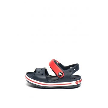 Sandale relaxed fit cu velcro - Negru/Rosu
